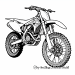 Realistic Cross-Country Dirt Bike Coloring Sheets 2