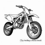 Realistic Cross-Country Dirt Bike Coloring Sheets 3