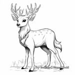 Realistic Deerling Coloring Pages for Adults 2