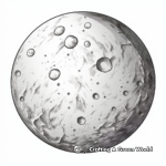 Realistic Detailed Moon Surface Coloring Pages 4