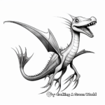 Realistic Dimorphodon Dinosaur Coloring Pages 1