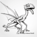 Realistic Dimorphodon Dinosaur Coloring Pages 3