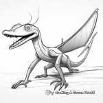 Realistic Dimorphodon Dinosaur Coloring Pages 4