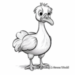 Realistic Dodo Bird Coloring Sheets for Nature Lovers 1
