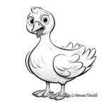 Realistic Dodo Bird Coloring Sheets for Nature Lovers 2
