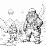 Realistic Drawings of Dwarf Planets Coloring Pages 3