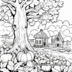 Realistic Fall Foliage Coloring Pages 2