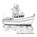 Realistic Fisher Cruiser Coloring Sheets 1