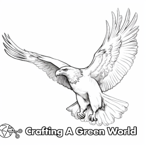 Flying Eagle Coloring Pages - Free &amp; Printable!