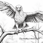 Realistic Forest Atrociraptor Coloring Pages 1