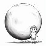 Realistic Full Moon Coloring Pages 3