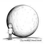 Realistic Full Moon Coloring Pages 4