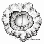 Realistic Geode Art Coloring Pages 1