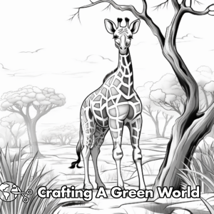 Giraffe Coloring Pages - Free &amp; Printable!