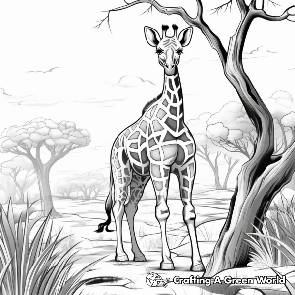 Giraffe Coloring Pages - Free &amp; Printable!