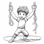 Realistic Gymnastics Coloring Pages 3