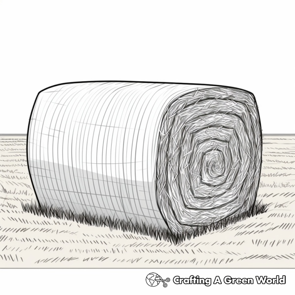 Hay Bale Coloring Pages - Free &amp; Printable!