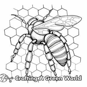 Honeycomb Coloring Pages - Free &amp; Printable!