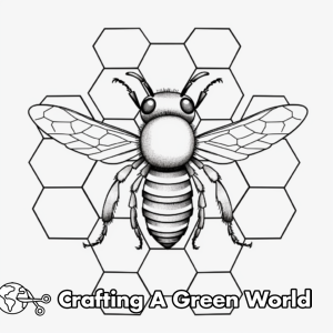Honeycomb Coloring Pages - Free &amp; Printable!