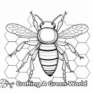 Honeycomb Coloring Pages - Free &amp; Printable!