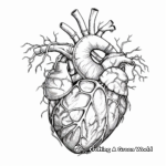 Realistic Human Heart Coloring Page 2