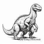 Realistic Iguanodon Coloring Sheets 3
