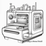 Realistic Industrial 3D Printer Coloring Pages 1