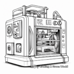 Realistic Industrial 3D Printer Coloring Pages 3