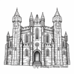 Realistic Irish Castle Coloring Pages 2