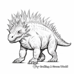 Realistic Kentrosaurus Dinosaur Coloring Pages 4