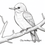 Realistic Kingfisher Coloring Sheets for Artists 4