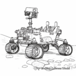 Realistic Mars Rover Coloring Sheets 4