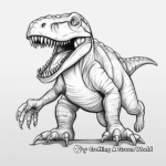 Páginas para colorear de megalosaurios realistas 3