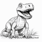 Páginas para colorear de megalosaurios realistas 4