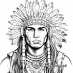 Realistic Native American Coloring Pages for Adults 4