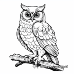 Realistic Owl Coloring Pages for Night Owls 1