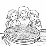 Realistic Pizza Coloring Pages for Food Lovers 3