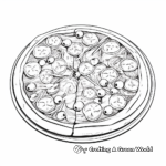 Realistic Pizza Coloring Pages for Food Lovers 4