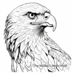 Realistic Portrait of Golden Eagle Coloring Pages 2