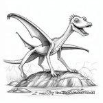 Realistic Pteranodon Coloring Pages 4