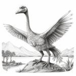 Realistic Pyroraptor Coloring Pages 4