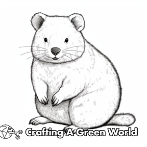 Quokka Coloring Pages - Free &amp; Printable!
