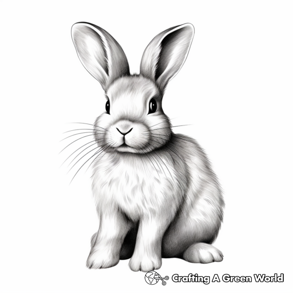 Adult Coloring Rabbit Picture Bunny Coloring Pages For Adults - Free & Printable!