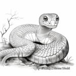 Realistic Reptile Coloring Sheets 4