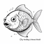 Realistic Round Sunfish Coloring Sheets 1