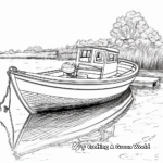 Páginas para colorear de barcos de remos realistas para artistas avanzados 3