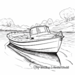 Realistic Rowboat Coloring Pages for Advanced Artists 4