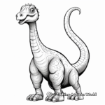 Realistic Saltasaurus Coloring Sheets for Older Kids 3