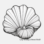 Realistic Scallop Clam Coloring Pages 3