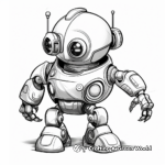 Realistic Science Fiction Robot Coloring Pages 2